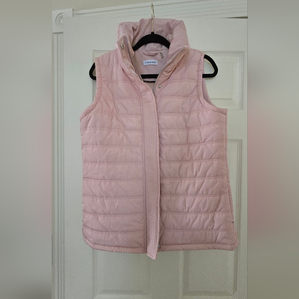 Calvin Klein Light Pink Quilted Vest